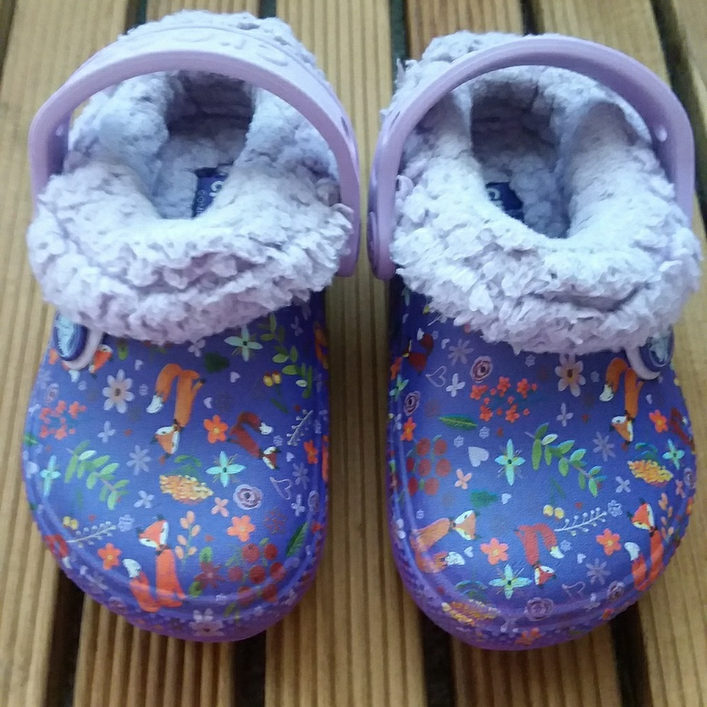 Fleece lined Crocs